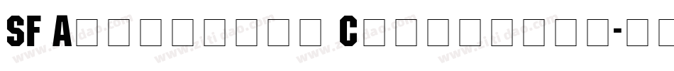 SF Automaton Condensed字体转换
